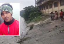 A 20-year-old youth was swept away by flood at Jagannath Ghat in Belur